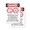Signmission Propane Gas Flammable Danger Sign, Plastic, 7in W x 10in L, 2PK OS-2PACK-DS-P-710-V-1539 - alternate 1